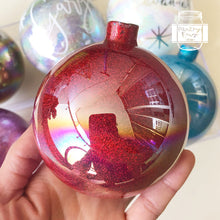 Load image into Gallery viewer, Personalised Glass Bauble, Glass Baubles Customised *NOT soft plastic*, Christmas Gift
