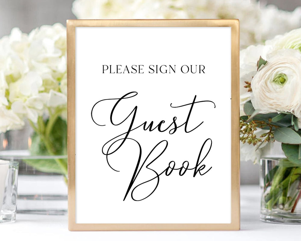 Please Sign Our Guest Book Decal Event Wedding DIY Decal